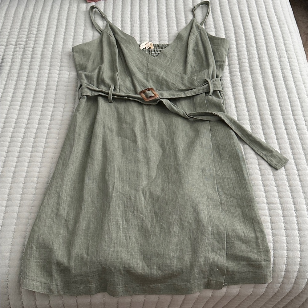 LA Hearts Belted Mini Dress